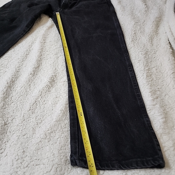 Rustler Regular Fit Straight Leg Black Denim Jeans Men's Size 38x30. - Picture 4 of 9